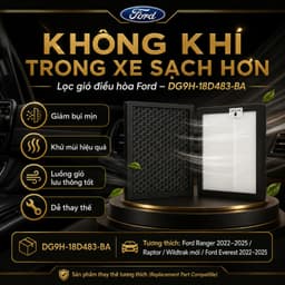 Lọc Gió Điều Hoà Ford ô tô: Ranger đời (22-25), RAPTOR / WILTRACK mới, Ford Everest (22-25) DG9H-18D483-BA 7