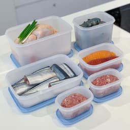 Bộ hộp trữ đông dẻo Gen II (5) và trữ mát Tupperware Cubix Starter - Bảo hành trọn đời - Nhựa nguyên sinh an toàn 2