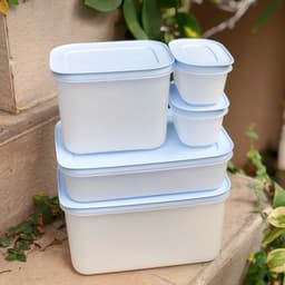 Bộ hộp trữ đông dẻo Gen II (5) và trữ mát Tupperware Cubix Starter - Bảo hành trọn đời - Nhựa nguyên sinh an toàn 4