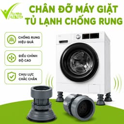 Bộ 4 Chân Đỡ Máy Giặt Chống Rung Tăng Chiều Cao GD215 - Chân Kê Máy Giặt Chống Rung Giảm Ồn Chịu Lực 1