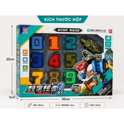 Robot Chữ Số Lắp Ghép Biến Hình Từ Các Con Số 0 - 9 Đồ Chơi Lắp Ráp Cho Bé Phát Triển Tư Duy 8