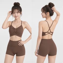 Áo Bra tập Gym, Yoga, Erobic cho nữ  mút đúc, chất lulu, hàng quảng châu form chuẩn  AT013 4