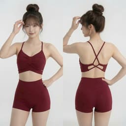 Áo Bra tập Gym, Yoga, Erobic cho nữ  mút đúc, chất lulu, hàng quảng châu form chuẩn  AT013 2