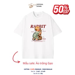 SALE 50% -  Áo Thun Trẻ Em và Nam Nữ màu TRẮNG GẠO in hình COZY SEASON cotton 4 chiều Premium mềm mịn thoáng mát ISEE VN 5