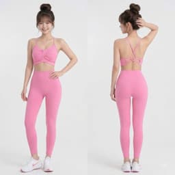 Bộ tập Gym, Yoga, Erobic cho nữ chất LuLu hàng Quảng Châu cao cấp BT909 3