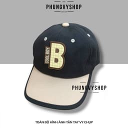 Bé 4-10 tuổi/ Mũ lưỡi trai bé trai gái trẻ em phungvyshop-  Nón /Kết trung Vá Phối SAVE EARTH B BOYS / 2