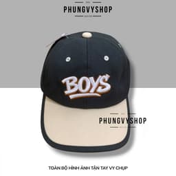 Bé 4-10 tuổi/ Mũ lưỡi trai bé trai gái trẻ em phungvyshop-  Nón /Kết trung Vá Phối SAVE EARTH B BOYS / 8