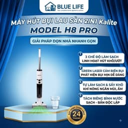 Máy hút bụi lau sàn Kalite H8 Pro, Lực Hút 11000PA Pin Hoạt Động Dài, Hàng Chính Hãng 1