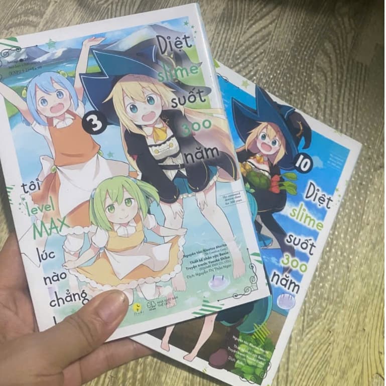 Combo 2q vở Diệt slime suốt 300 năm tôi level max lúc nào chẳng hay tập 3,10