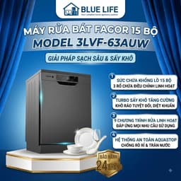 Máy Rửa Bát FAGOR 3LVF-63AUW, 14 Bộ - 9 Chương Trinh Rửa, Độ Ồn Thấp, Hàng Chính Hãng 1