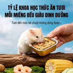 Thức ăn tươi hải sản ngũ cốc hấp chín Belgi cho hamster vỗ béo 4