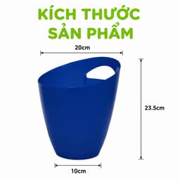 Xô Nhựa Đựng Đá Vát Cầm Tay 5260 Việt Nhật Chất Liệu Nhựa PP Cao Cấp Thiết Kế Tay Cầm Chắc Chắn Dùng Đựng Đá Lạnh GD409 4
