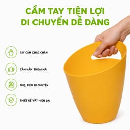 Xô Nhựa Đựng Đá Vát Cầm Tay 5260 Việt Nhật Chất Liệu Nhựa PP Cao Cấp Thiết Kế Tay Cầm Chắc Chắn Dùng Đựng Đá Lạnh GD409 6
