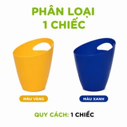 Xô Nhựa Đựng Đá Vát Cầm Tay 5260 Việt Nhật Chất Liệu Nhựa PP Cao Cấp Thiết Kế Tay Cầm Chắc Chắn Dùng Đựng Đá Lạnh GD409 8