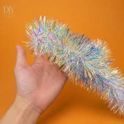 Dây kim tuyến xà cừ DIYDECORSG dây chồn, trang trí Noel Giáng sinh, rộng 7cm/9cm dài 2m 9