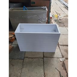 Chậu nhựa Composite Chữ Nhật  Siêu Bền Nhẹ, Chậu Gỗ Nhựa composite Ngoài Trời nuoi ca,trong cay thuy sinh 2