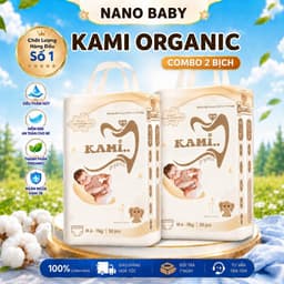 Combo 2 bịch tã bỉm trẻ em Nhật Bản Kami mỏng nhẹ thoáng khí êm ái 1