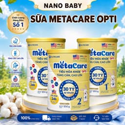 (Date mới) Sữa Bột Metacare Opti Vàng 0+ 1+ 2+ 850G - Nutricare - Tiêu Hóa Khỏe -Tăng Cân -Cao Lớn 1
