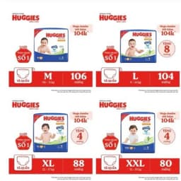 (LINK TRỢ GIÁ) COMBO 3 BỊCH Bỉm/Tã quần HUGGIES Skincare Mega Jumbo siêu mỏng thoáng khí cho Bé yêu. 7