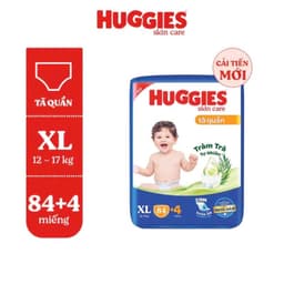 (LINK TRỢ GIÁ) COMBO 3 BỊCH Bỉm/Tã quần HUGGIES Skincare Mega Jumbo siêu mỏng thoáng khí cho Bé yêu. 2
