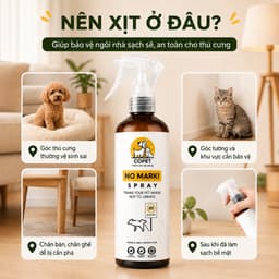 Xịt Thơm Tinh Dầu Xua Đuổi Chó Mèo No Mark Greenco Pet - Ngăn Chó Mèo Phóng Uế Sai Chỗ, Cắn Phá Đồ Vật, Khử Mùi Hiệu Quả 3