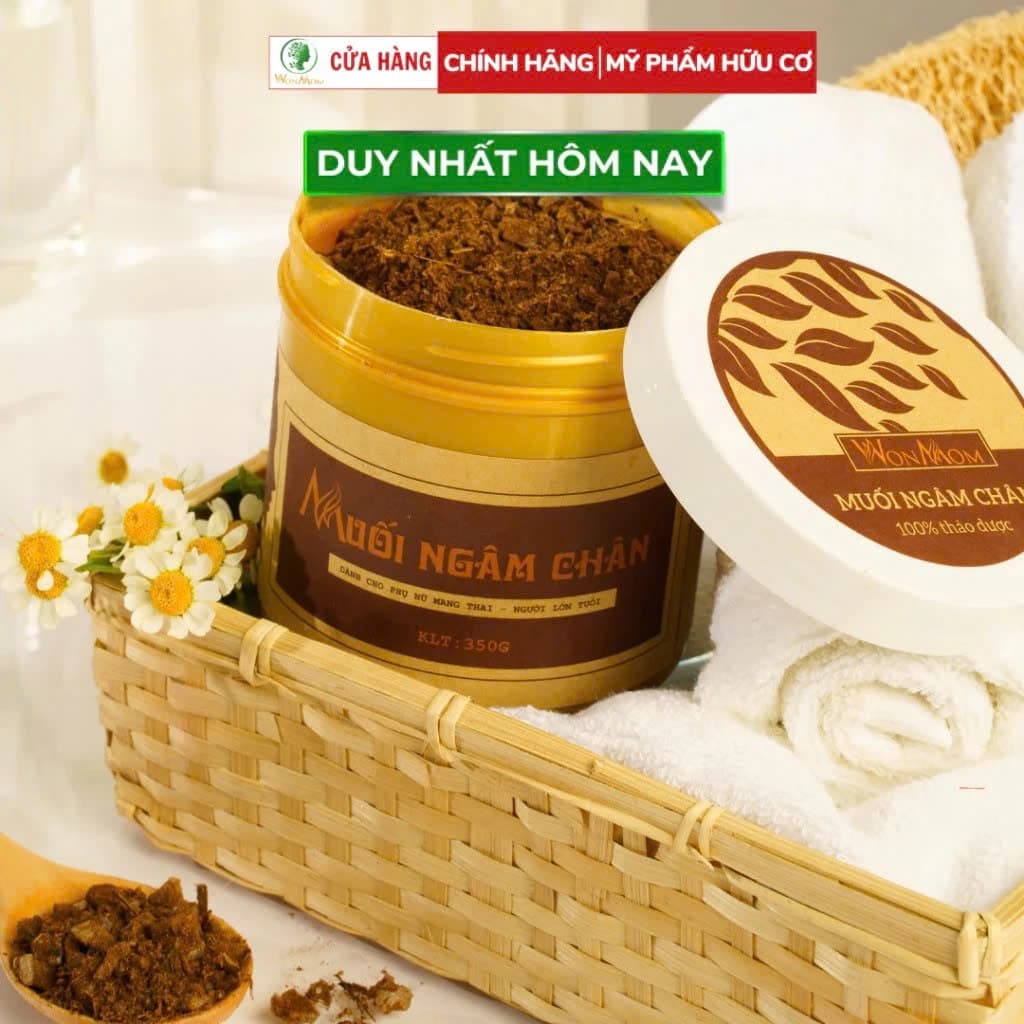 Muối ngâm chân thảo dược Giảm Đau Nhức, Phù Nề tốt cho người bị xương khớp và các mẹ bầu WonMom 350gr