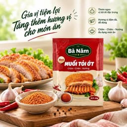 ( GIÁ SỈ ) 4 GÓI Muối Tỏi Ớt Bà Năm Gia Vị Ướp Đa Năng Giòn Bì Chấm Súp Ướp Cá Thịt & chấm hoa quả dokhogiasi 2