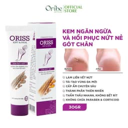 Kem nứt gót và dưỡng da chân tay Oriss tinh chất nghệ và trầu không tái tạo làm hồng gót Tuýp 30gr 7