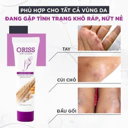 Kem nứt gót và dưỡng da chân tay Oriss tinh chất nghệ và trầu không tái tạo làm hồng gót Tuýp 30gr 6