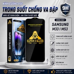 Kính cường lực Samsung M33, M53 5G cao cấp full màn miếng dán bảo vệ màn hình điện thoại khi rơi 1