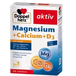 Doppelherz  Magnesium + Calcium + D3 (  Hộp 30 Viên) Viên Uống Bổ Sung Magie, Canxi.Phòng Ngừa Loãng Xương 4