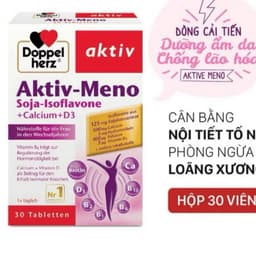 Aktiv-Meno (hộp 30 viên) Viên Uống Cân Bằng Nội Tiết Tố Nữ,Hỗ Trợ Giảm Tần Suất Và Mức Độ Các Triệu Chứng Mãn Kinh. 1