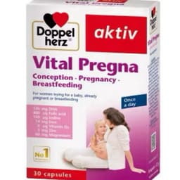 Viên uống vitamin Doppelherz Vital Pregna bổ sung vitamin và khoáng chất cho bà bầu (Hộp 30 viên) 2