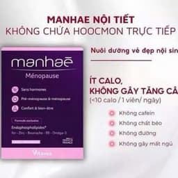 Viên uống nội tiết tố nữ Manhae Mesnopause  ( hộp 30 viên ) cân bằng nội tiết nữ làm đẹp da nhập khẩu Pháp 30 viên 2