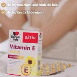 Doppelherz Aktiv Vitamin E - Viên Uống Bổ Sung Vitamin E Hỗ trợ làn da khỏe mạnh và hỗ trợ làm chậm quá trình lão hóa da 3