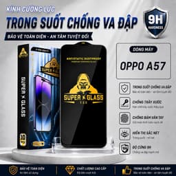 Kính cường lực Oppo A57 2022 4G/5G cao cấp full màn miếng dán bảo vệ màn hình điện thoại 1