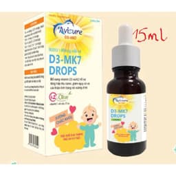 Avisure D3-MK7 ( gồm có :15ml : 20ml ; 30 ml ) d3k2 tinh khiết tự nhiên cho bé giúp tăng chiều cao, chắc xương, mọc răng 4