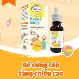Avisure D3-MK7 ( gồm có :15ml : 20ml ; 30 ml ) d3k2 tinh khiết tự nhiên cho bé giúp tăng chiều cao, chắc xương, mọc răng 1