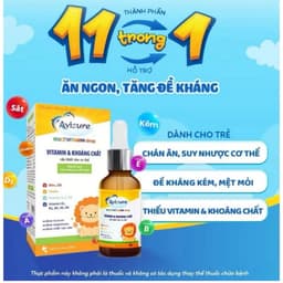Avisure Multivitamin drops giúp bổ sung vitamin và khoáng chất cần thiết cho cơ thể.Giúp trẻ ăn ngon,hỗ trợ tiêu hóa tốt 2