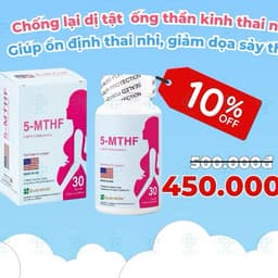 5MTHF ( lọ 30 viên)- Cung cấp vi chất thiết yếu vitamin tổng hợp cho phụ nữ thả bầu, phụ nữ mang thai và trong thai kỳ 3