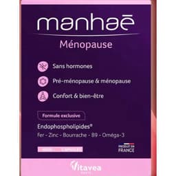 Manhaé Ménopause ( Hộp 90 viên ) Nội Tiết Tố Nữ  Cải Thiện Kinh Nguyệt, Làm Chậm Lão Hóa, Giúp Ngủ Sâu Và Ngon Giấc 2