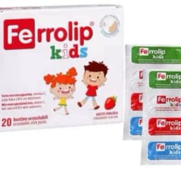 FERROLIP KIDS (Hộp 20 gói 1,5g) hỗ trợ tăng quá trình tạo máu, hỗ trợ cải thiện tình trạng thiếu máu do thiếu sắt ở trẻ. 3