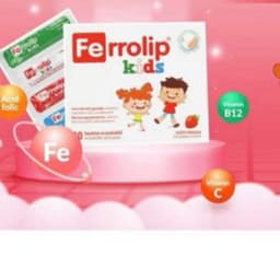 FERROLIP KIDS (Hộp 20 gói 1,5g) hỗ trợ tăng quá trình tạo máu, hỗ trợ cải thiện tình trạng thiếu máu do thiếu sắt ở trẻ. 2