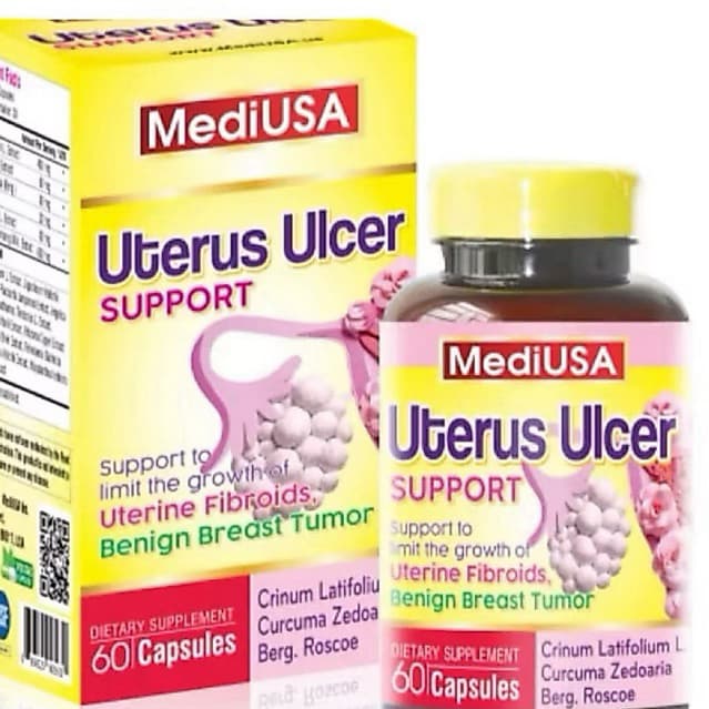MediUSA Uterus Ulcer Support (60 viên) - Hỗ trợ u xơ tử cung.Hỗ trợ giúp hoạt huyết hành ứ, chống oxy hóa, trung hòa gốc