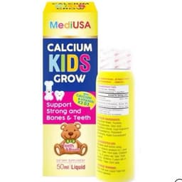 Calcium Kids Grow MediUSA (50ml/chai x3 chai) - Bổ sung Canxi, Vitamin K2 cho bé 2