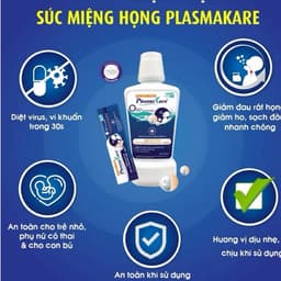 Nước Súc Họng Miệng PlasmaKare (250ml) Nano Bạc Tiện Dụng Mang Theo Chính Hãng 2