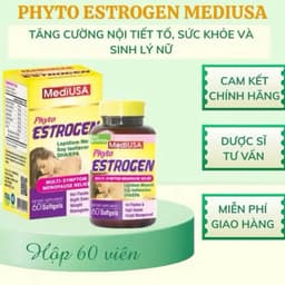 Viên uống Phyto Estrogen MediUSA - Giúp da sáng mịn, mờ nám, tăng cường sinh lý nữ và cải thiện nội tiết Hộp 60 viên 2