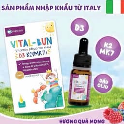 VITAL- BUN D3k2(MK7) - Hỗ trợ tăng cường chiều cao và sự phát triển khỏe mạnh của hệ cơ xương khớp. 1