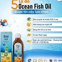 Ocean Fish Oil (150ml) Omega 3 DHA Dầu Cá Hỗ Trợ Phát Triển Trí Não Thị Giác Cho Bé 3