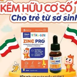 VITAL-BUN ZINC PRO -cung cấp kẽm và vitamin, tăng cường miễn dịch và vị giác giúp trẻ ăn ngon 2